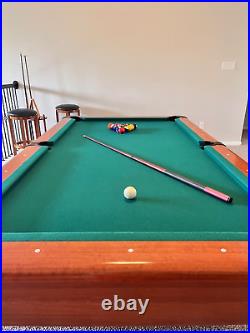 Pool Table 8ft, Slate Drop Pocket Pool Table