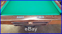 Pool Table 9' Brunswick Gold Crown 3 Gully Fully Restored The Game Room Store Nj