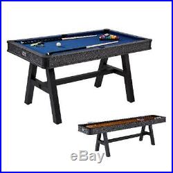 Pool Table Billiard Cue Set Accessory Kit Compact 60 Inch Game Play Sports Blue