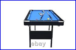 Pool Table Foldable Billiard Table, Multifunctional 3 in 1 Portable Pool Tabl