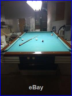 Pool Table, art deco design, Brunswick Centennial 4-1/2x9