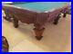 Pool-table-9-foot-pro-size-new-20k-Hand-Carved-Lions-Heads-RARE-6-LEGS-EXTRAS-01-up