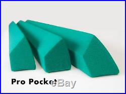 Pro Pocket Rails Covered Simonis 860 & Bed Cloth For Valley Pool Table Diamond