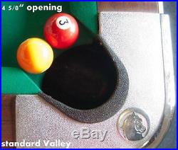 Pro Pocket Rails Covered (championship Or Mercury) For Valley Pool Table Diamond