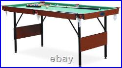 RACK Crux 55 in Folding Billiard Pool Table Billiards Game Cue Balls Sticks Home