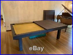 RUSTIC CONVERTIBLE POOL TABLE Billiard/Dining/Desk Vision 8' FREE SHIPPING