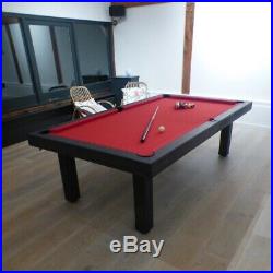RUSTIC CONVERTIBLE POOL TABLE Billiard/Dining/Desk Vision 8' FREE SHIPPING