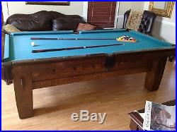 Rare 1908 Pool Table Brunswick Balke Collender Co Old Mission Style B 4 Leg