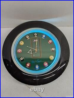 Rare Pepsi Cola Lighted Pool Table Billiards Clock Works