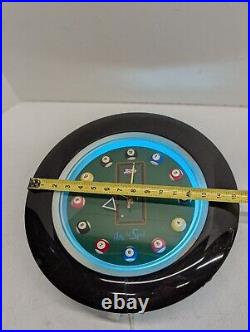 Rare Pepsi Cola Lighted Pool Table Billiards Clock Works