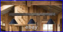 Rustic Country Chandelier Industrial Wood 3 Light Pool Table Light Fixture