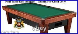 SIMONIS 760 CLOTH 9' Set Simonis Green Pool Table Cloth $25 Value Added