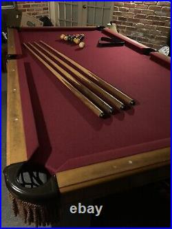 Sawyer MFG 7' Professional Pool Table With Pro Sticks, Balls, Accessories & Cover