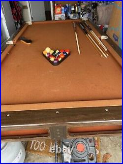 Sears Brand 8' Brown pool table