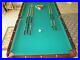 Slate-Pool-table-green-felt-includes-rack-balls-Cover-stick-holders-01-usk