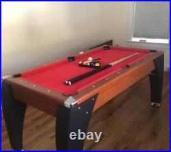 Small Pool Table 5 feet 6 inch by 3 feet and height is 32 inches
