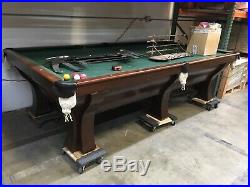 Snooker Pool Table Brunswick Rochester Refurbished 10 foot Snooker Table