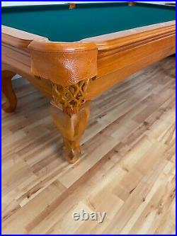 Solid Maple Slate Pool Table 8 Foot - New