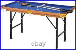 Soozier 55 Portable Folding Billiards Table Game Pool Table for Whole Family Nu