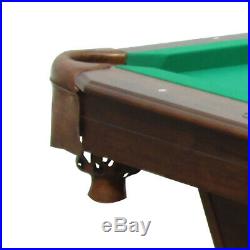 Sportcraft 7.5' Ball and Claw Billiard Pool Table with Cue Rack and Accessories