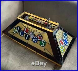 Stained Glass Billiards Pool Table Light