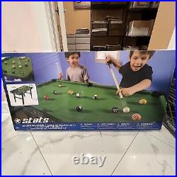 Stats 40inch Pool Table 2 Cues Set Billiards Game Fun Play With Friends
