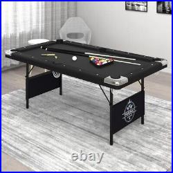Trueshot Portable 6 Ft Folding Pool Table Billiards With Accessories Included Game