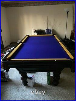 Used Pool Table/Brunswick Mansfield in Cherry finish on Maple- Great Condition