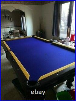 Used Pool Table/Brunswick Mansfield in Cherry finish on Maple- Great Condition