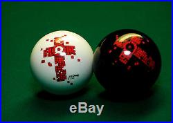 Vigma Billiard Ball Set CUEMATE Game Play Chess on a Pool Table with Rulesbook