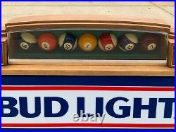 Vintage 1980s BUD LIGHT BEER Pool Table Light / Sign