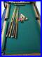 Vintage-7ft-Olhausen-Pool-Table-2-Pool-Room-Chairs-5-Poles-Balls-Set-ect-01-ws