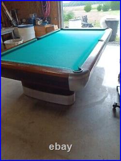 Vintage/Antique Brunswick Billiards Mid Century 9' Pool Table USA Made