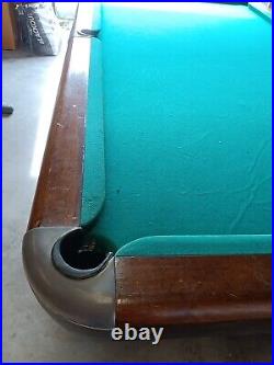 Vintage/Antique Brunswick Billiards Mid Century 9' Pool Table USA Made