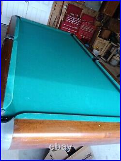 Vintage/Antique Brunswick Billiards Mid Century 9' Pool Table USA Made