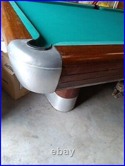 Vintage/Antique Brunswick Billiards Mid Century 9' Pool Table USA Made