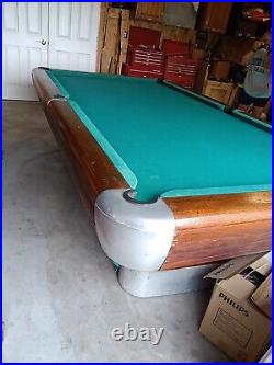 Vintage/Antique Brunswick Billiards Mid Century 9' Pool Table USA Made