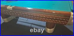 Vintage/Antique Brunswick Billiards Mid Century Modern 9' Anniversary Pool Table