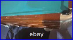 Vintage/Antique Brunswick Billiards Mid Century Modern 9' Anniversary Pool Table