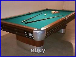 Vintage Brunswick Billiards Mid Century Modern 8 Anniversary Pool Table