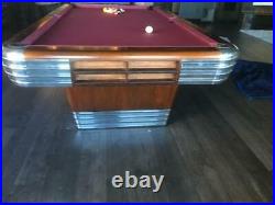 Vintage Brunswick Centennial Model Pool Table 9' Rosewood