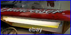 Vintage Budweiser Beer Pool Table Light Sign (80's) Mariachi Rare Works