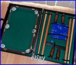 Vintage Goods Manufacturers International Table Top Pool Table with Case