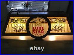 Vintage Lone Star Beer bar pool table light