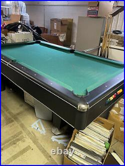 Vintage Pool Table Size 78 X 4 Pool Table Balls And Cues