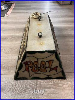 Vintage billiards pool table light 32 Fiberglass