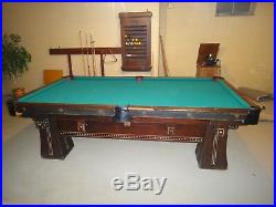 Vintage full-size pool table, Brunswick-Balke-Collender, been in family 60 years