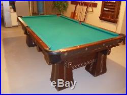 Vintage full-size pool table, Brunswick-Balke-Collender, been in family 60 years