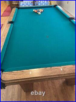 Vonderhaar Slate 8' pool table with leather pockets, excellent condition, DC area