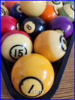 Vtg Brunswick Centennial Billiards Snooker Pool table Balls Complete Set of 16